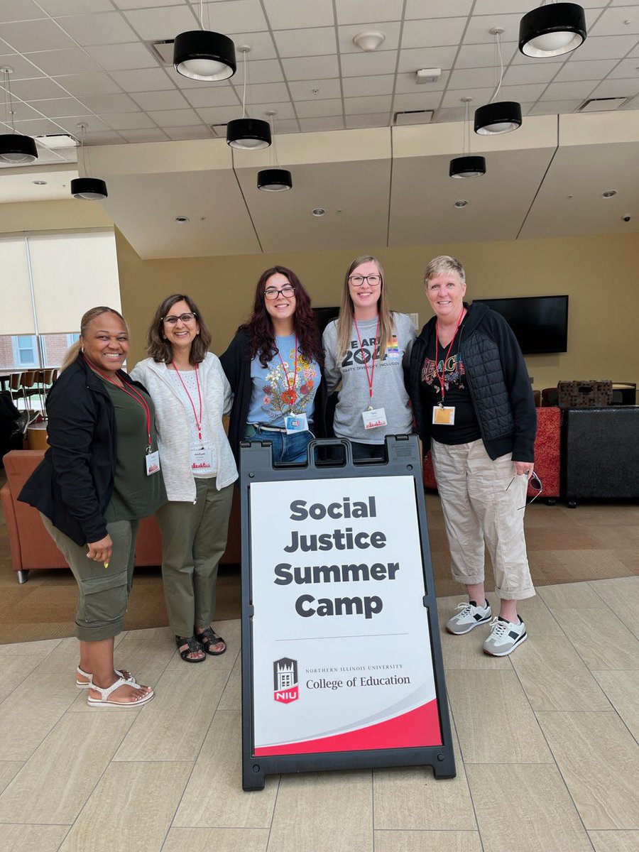 NIU Social Justice Camp for Educators 2023 @NIUCOE @ipsd204 @mslesleymunoz @Malone66C @Leafy14409486