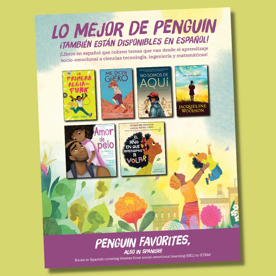 PenguinClass's tweet photo. Looking for books in Spanish for your classroom or library? Our Spanish Language Brochure features all of your favorites en Español for grades K-12! 

Explore the brochure now: https://t.co/o51Qpy0zCj https://t.co/INzutuKE0i