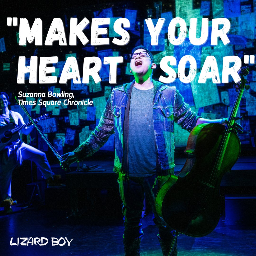 LizardMusical's tweet photo. #LizardMusical "makes your heart soar." - Times Square Chronicles π https://t.co/tAHNGZ89Y8