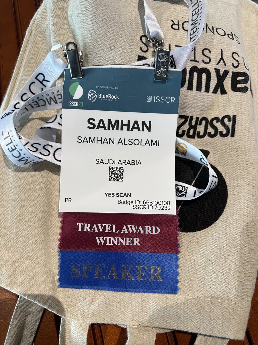 It feels great being at ISSCR, I will deliver my talk on this Saturday morning #ISSCR2023 <a href="/Mo_Li_KAUST/">Mo</a>