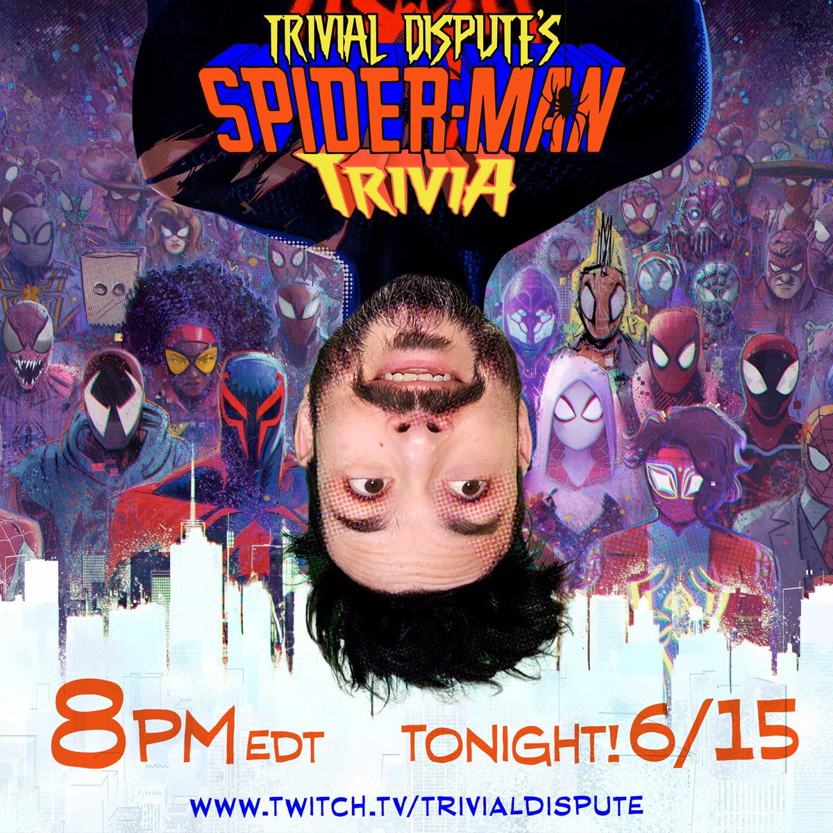 TONIGHT! Spider-Man Trivia!
8pm EDT
twitch.tv/trivialdispute