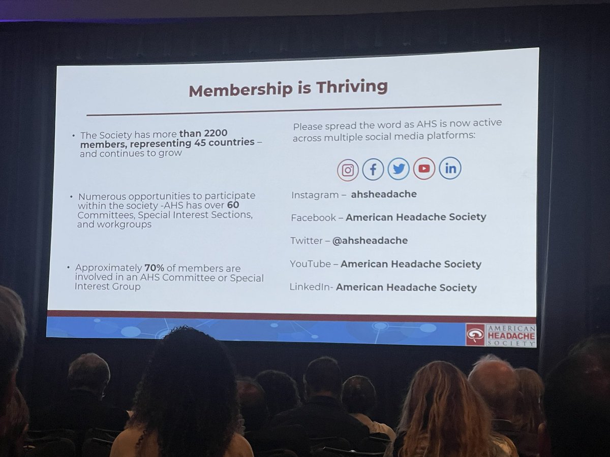 Nada Hindiyeh, MD, FAHS (@hindiyehnada) on Twitter photo Wonderful opening remarks by <a href="/andycharlesucla/">ANDREW Charles</a>! <a href="/ahsheadache/">American Headache Society</a> membership is thriving. Join us on our social media platforms below. #AHSAM Wonderful opening remarks by <a href="/andycharlesucla/">ANDREW Charles</a>! <a href="/ahsheadache/">American Headache Society</a> membership is thriving. Join us on our social media platforms below. #AHSAM