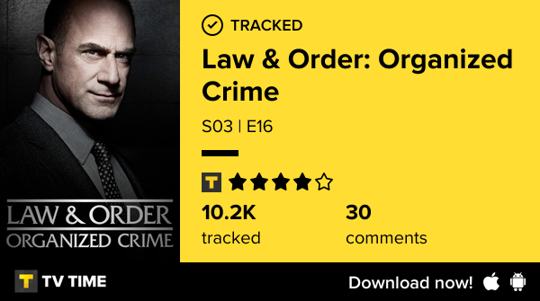 ValVoxane60's tweet photo. I've just watched S03 | E16Law &amp; Order: Organized Crime  https://t.co/LRxRcXDjUi #tvtime https://t.co/WNkxipxqH6