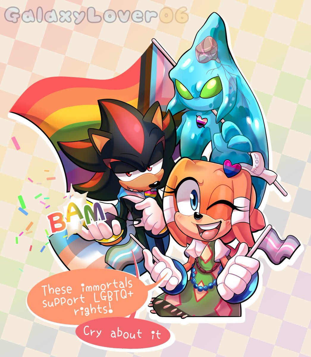 Better Watch out! 🏳️‍🌈💖
#SonicTheHedgehog #PrideArt