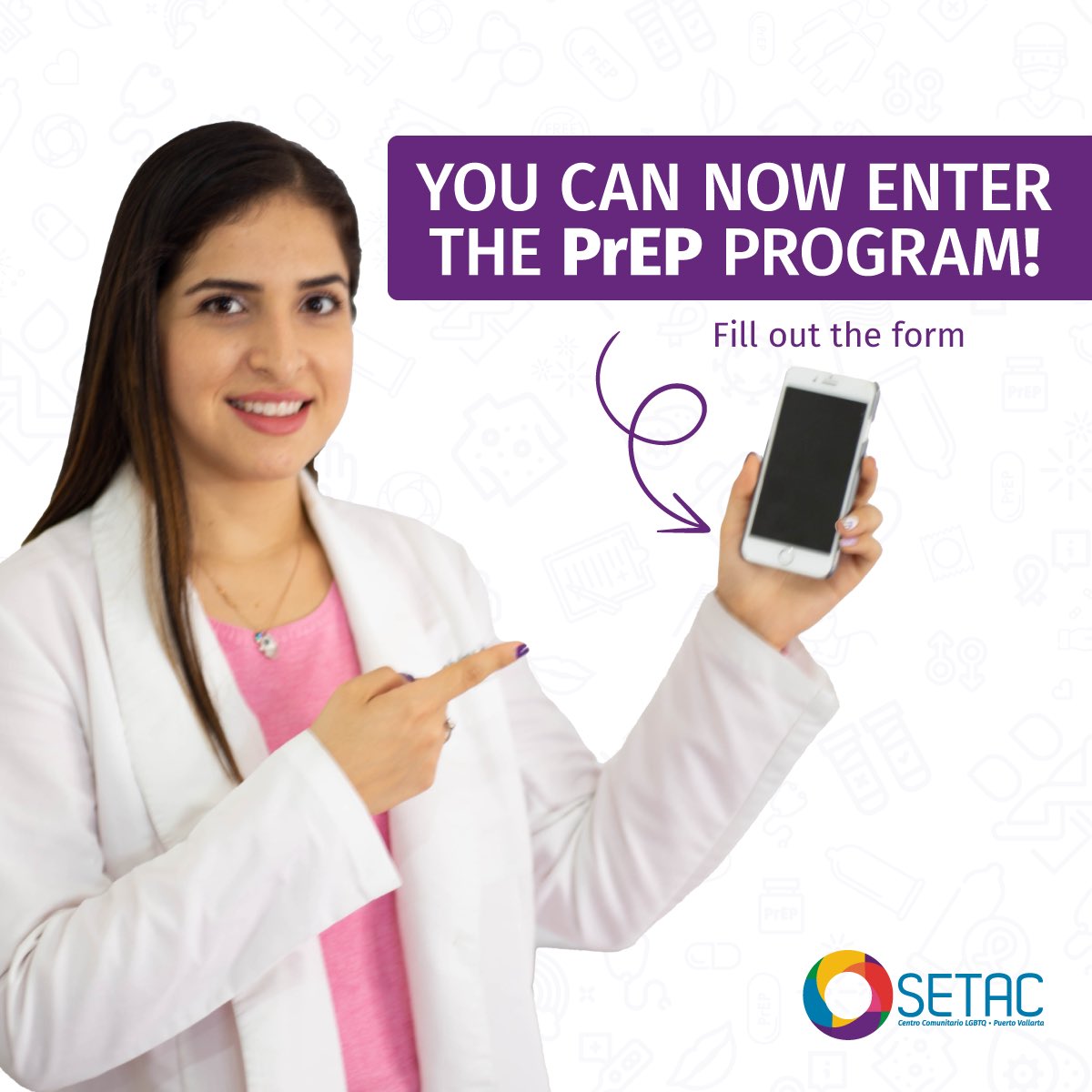 SETACVALLARTA's tweet photo. If you are interested fill out the form in the following link 
 👉 https://t.co/9UWh9ks8DR  

⚠️ IMPORTANT requirement not 🚫 to have IMSS 👀  ⚠️
The PrEP program is for Mexicans, residents and non-residents living in Mexico. Attention only for people who speak Spanish or English https://t.co/HDpnzGz2Fo