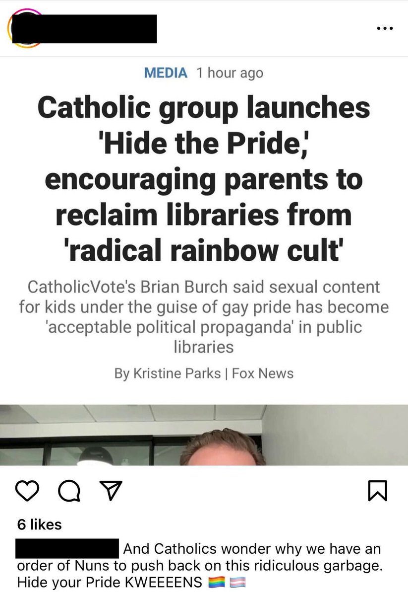 22/ The Fox News employee also came out in support of the Sisters of Perpetual Indulgence, a group that openly mocks the Catholic faith. “Catholics wonder why we have an order of Nuns to push back on this ridiculous garbage,” he said.