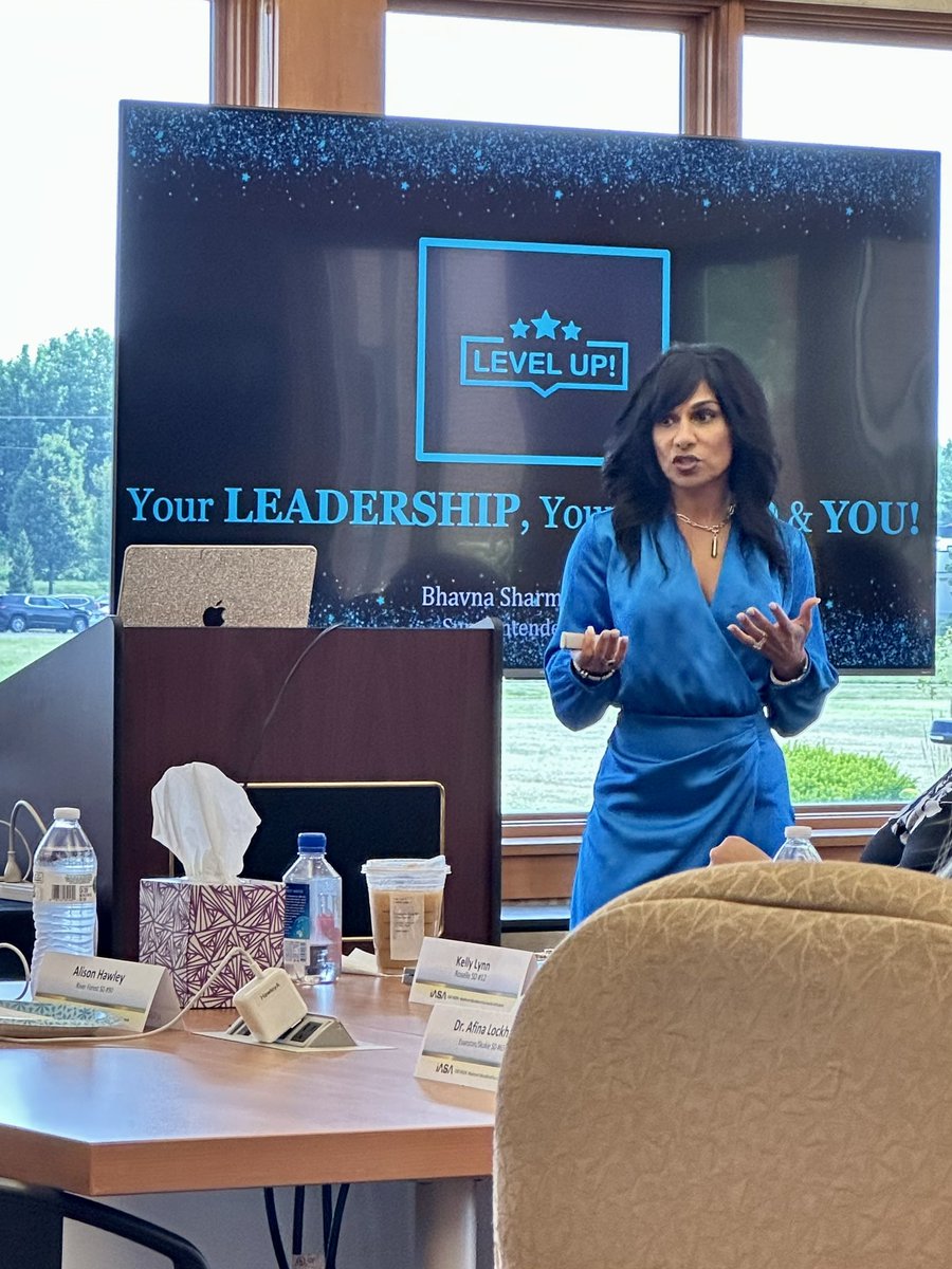 bethshackelford's tweet photo. “Be authentically YOU..” Thanks for spending some time with us this morning, @bsharmalewis!!! #LevelUpIASA https://t.co/5pYXe6Z8b6