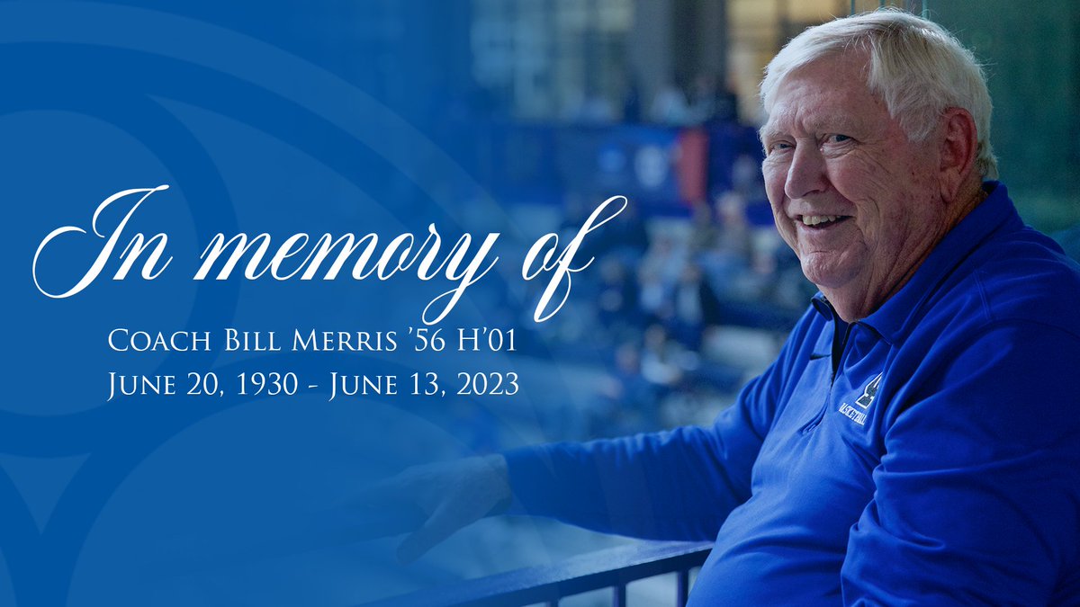 ictrueblue's tweet photo. #IllinoisCollege is saddened to announce the loss of one of the most influential and unique individuals of our community - William D. “Bill” Merris ’56 H’01 💙🏀

https://t.co/Y210e7ZvZB https://t.co/alfns4dHZr