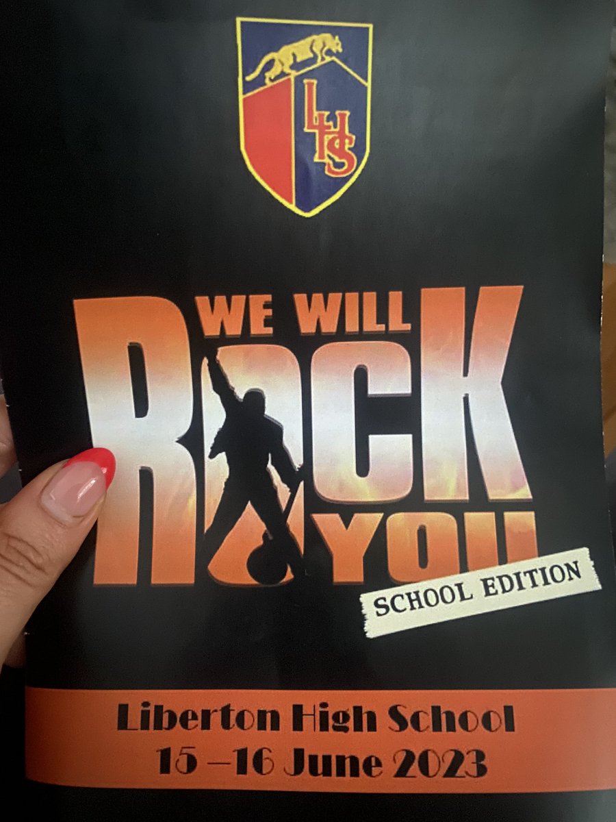 lhsmodstuds's tweet photo. Fantastic evening at @LibertonHS’s We Will Rock You. Well done everyone involved and lovely to see current and former pupils and families celebrate our talented young people. One more performance tomorrow night, if you don’t already have a ticket get yourself along! 🌟🎶🎸 https://t.co/HWZ1pumjRV