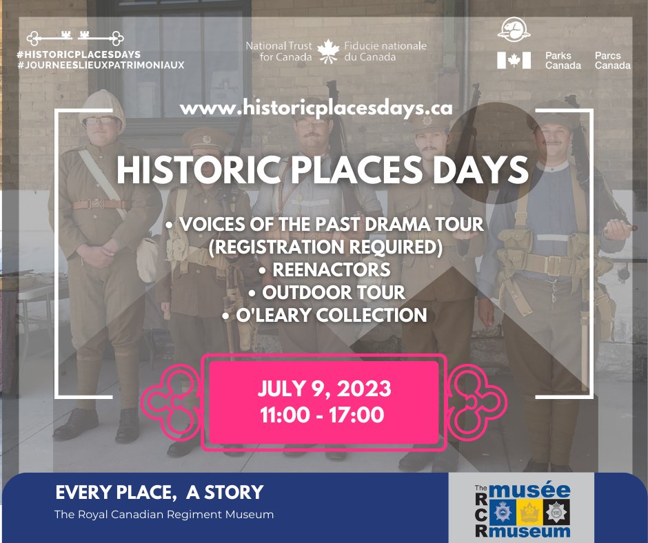 #HistoricPlacesDays 8-23 July 2023! You can be among thousands of visitors to see historic places nationwide. We’re excited to open our museum extended hours, on Sunday, 9 July (11am to 5pm) with various special programming! #everyplaceastory #cdnhistory
@nationaltrustca