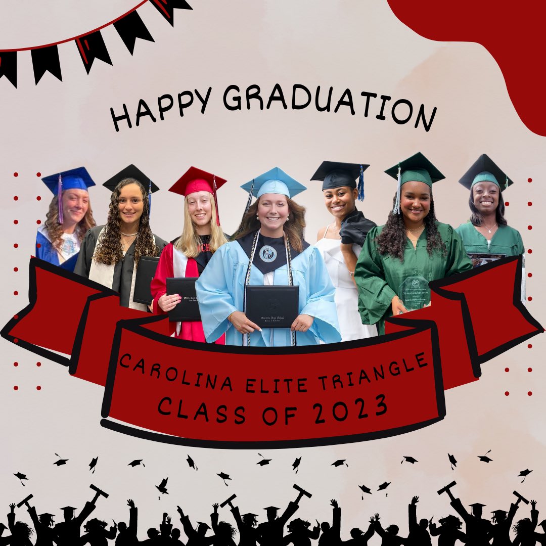 Carolina Elite Triangle (@ncelitetriangle) on Twitter photo Congratulations to the Carolina Elite Triangle Class of 2023! 🎓
All of our seniors have officially graduated, and ALL of our seniors will be attending college in the Fall to continue their educations and softball careers 👏
<a href="/CarEliteNCorg/">@CarolinaEliteOrg</a> #BeElite Congratulations to the Carolina Elite Triangle Class of 2023! 🎓
All of our seniors have officially graduated, and ALL of our seniors will be attending college in the Fall to continue their educations and softball careers 👏
<a href="/CarEliteNCorg/">@CarolinaEliteOrg</a> #BeElite