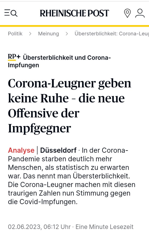 @Markus_Krall @vollnixbeidir Die 'Rückkehr der Corona-Leugner'...
so die Meinung der @rponline zu dem Thema🤦🏻‍♂️