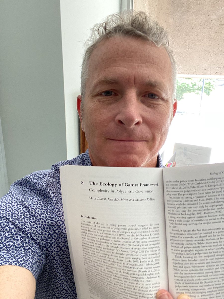 The ecology of games framework now part of the policy process canon!