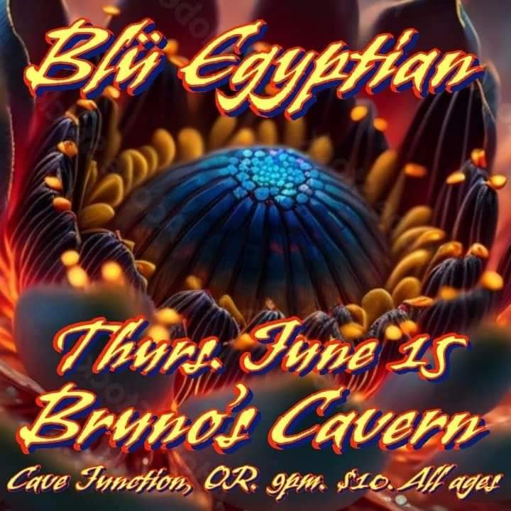 bluegyptianband's tweet photo. Oregon Tour starts TONIGHT at Cave Junction! #blüegyptian #jamband #cavejunction #oregon #southernoregon #brunoscavern #livemusic #dance #oregontour https://t.co/v9citGvwAM