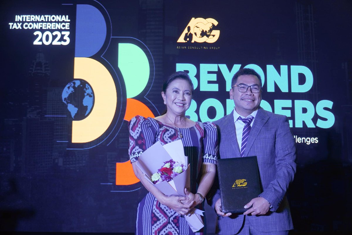 arcelo_ian's tweet photo. MAKATI AVENUE, MAKATI CITY; LAST NIGHT: Former Vice President @lenirobredo was the closing speaker at International Tax Conference 2023, sponsored by the Asian Consulting Group. The event also saw the launch of Mon Abrea’s new book, Reimagining the World Without Corruption. https://t.co/UfgKyNJfo3