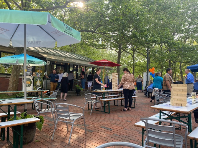 Enjoying a beautiful night in Providence hosted by Gaumard!
