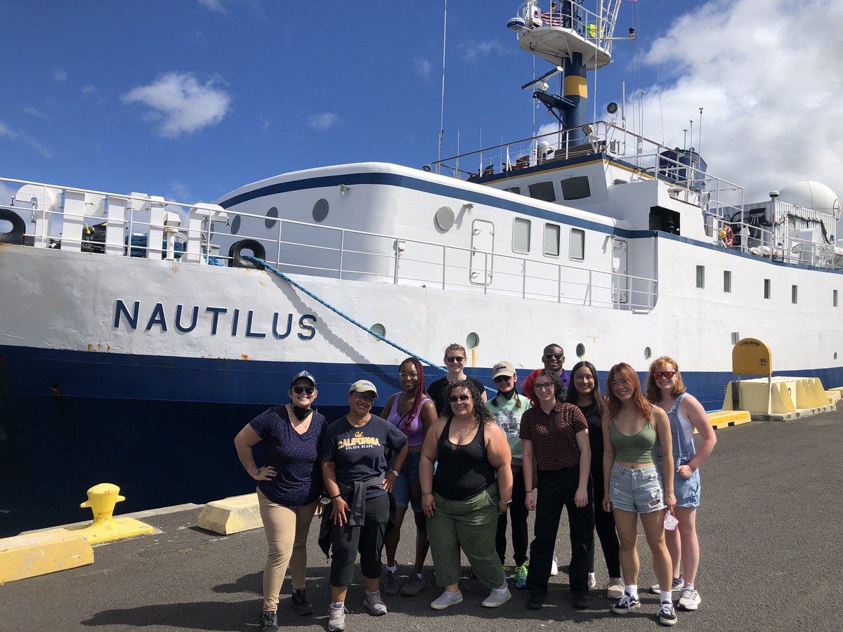 lisatoafault's tweet photo. Excited to board the @EVNautilus with #STEMSEAS students for a North Pacific seafloor mapping expedition! https://t.co/5ESvSFBSN5