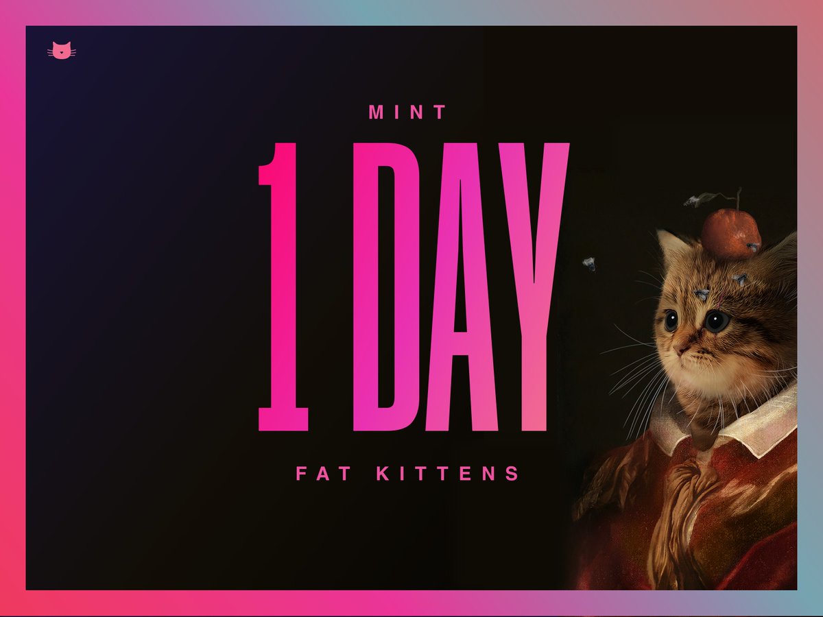 Full prize list is out 👉 the-fat-cats.club/winning-numbers
Includes Promo packages for your own project, 50 x $1,000 USD, 1x $50,000 to mention a few. Final drop with 107 prizes in total 🎉

Tomorrow 1pm UTC ❤️