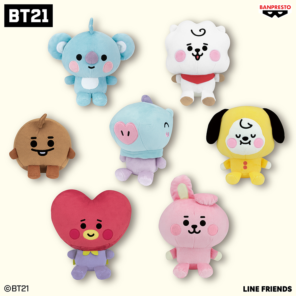 BANPRE_PZ's tweet photo. ＼可愛いぬいぐるみになって全員集合🎶／

BT21 BABYたちの、でっかいぬいぐるみが登場です🥳

キュートなフォルムのぬいぐるみは抱き心地もバッチリ⭐

6月23日(金)よりナムコのお店限定で順次登場❣

https://t.co/ly0bmWCVW6

@BT21_Japan #BT21 #BT21BABY #BANPRESTO https://t.co/CL3Txb3g9Q