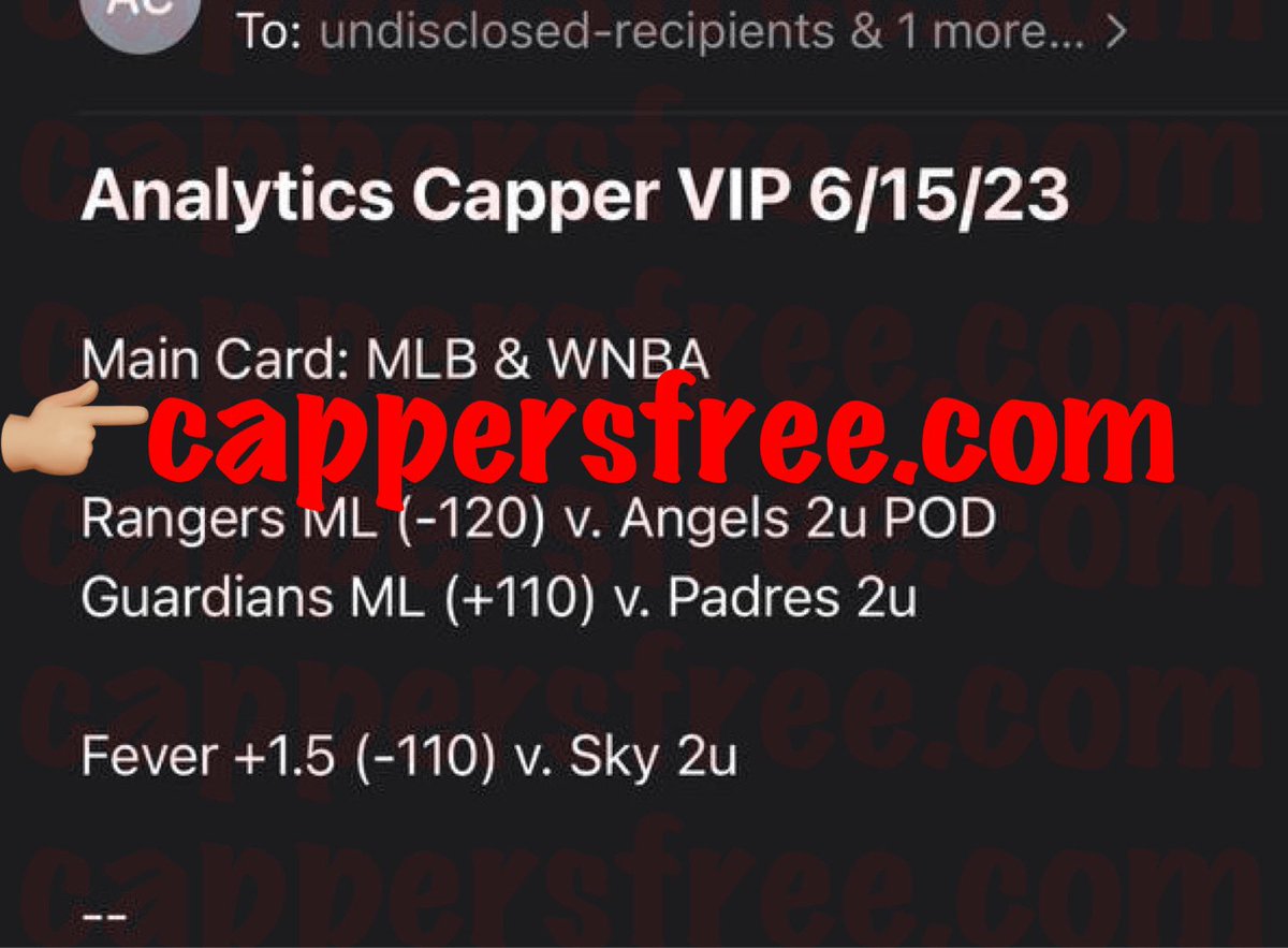 cappersforfree's tweet image. #AnalyticsCapper