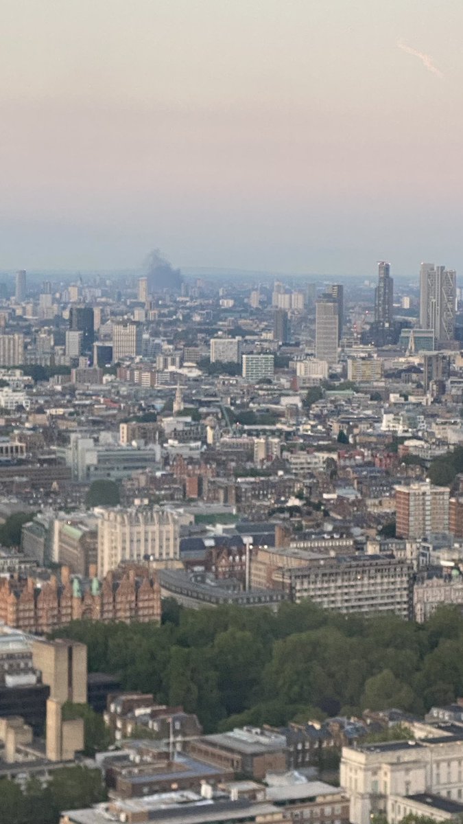 _davidrfoster's tweet photo. @nialltg Wondering the same.   Could see the smoke from the top of BT Tower https://t.co/8c2UN0MLV0