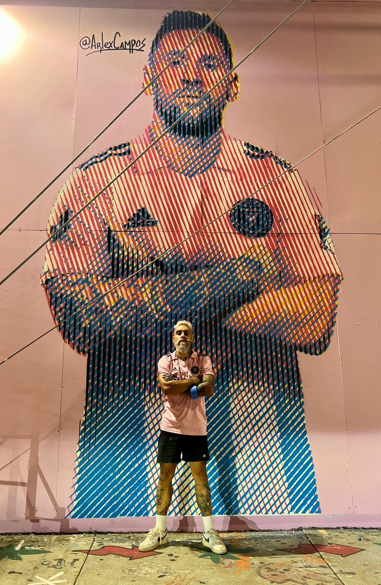 Southern_Legion's tweet photo. We had the honor of collaborating with artist @ArlexCampos on his mural tribute to #Messi𓃵 in Miami. Come and see it, on Wynwood 2nd Ave and 23rd St.
#interMiamiCF #SouthernLegion #Wynwood https://t.co/Dh1k4kSptj