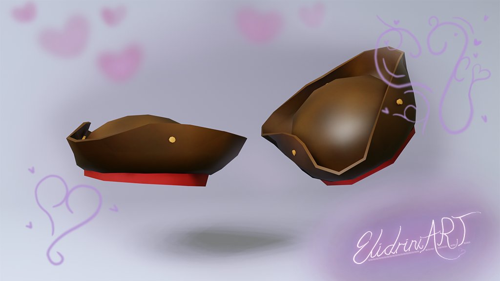Wooo! I can now happily say I've been accepted into the UGC program and I can't wait to show what I've been working on.

To celebrate, I wanted to share some of my first creations for my UGC portfolio. I really enjoyed making these tricornes!

#RobloxUGC #Roblox #RobloxDev