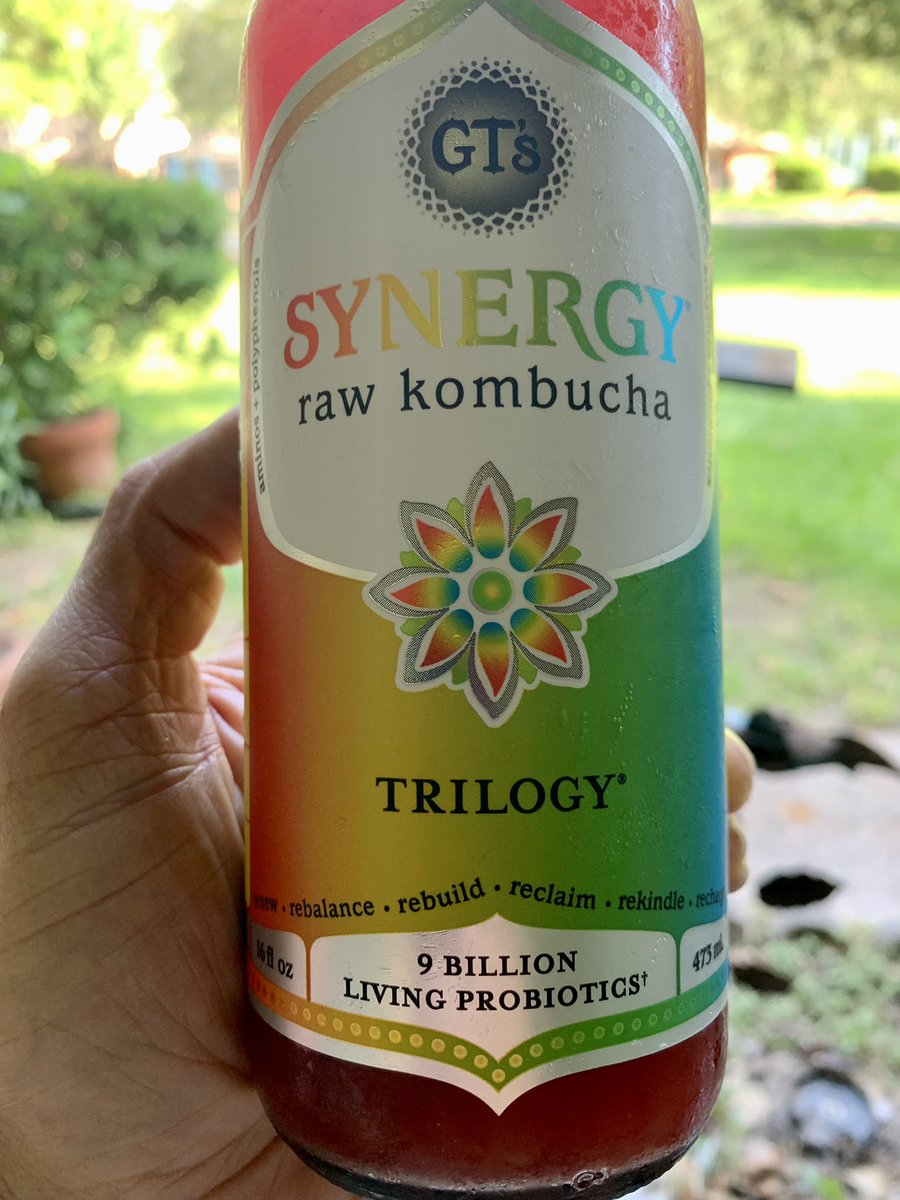 chrishunterlive's tweet photo. Relaxing w/ #synergykombucha #trinity https://t.co/ghmOv3Draf