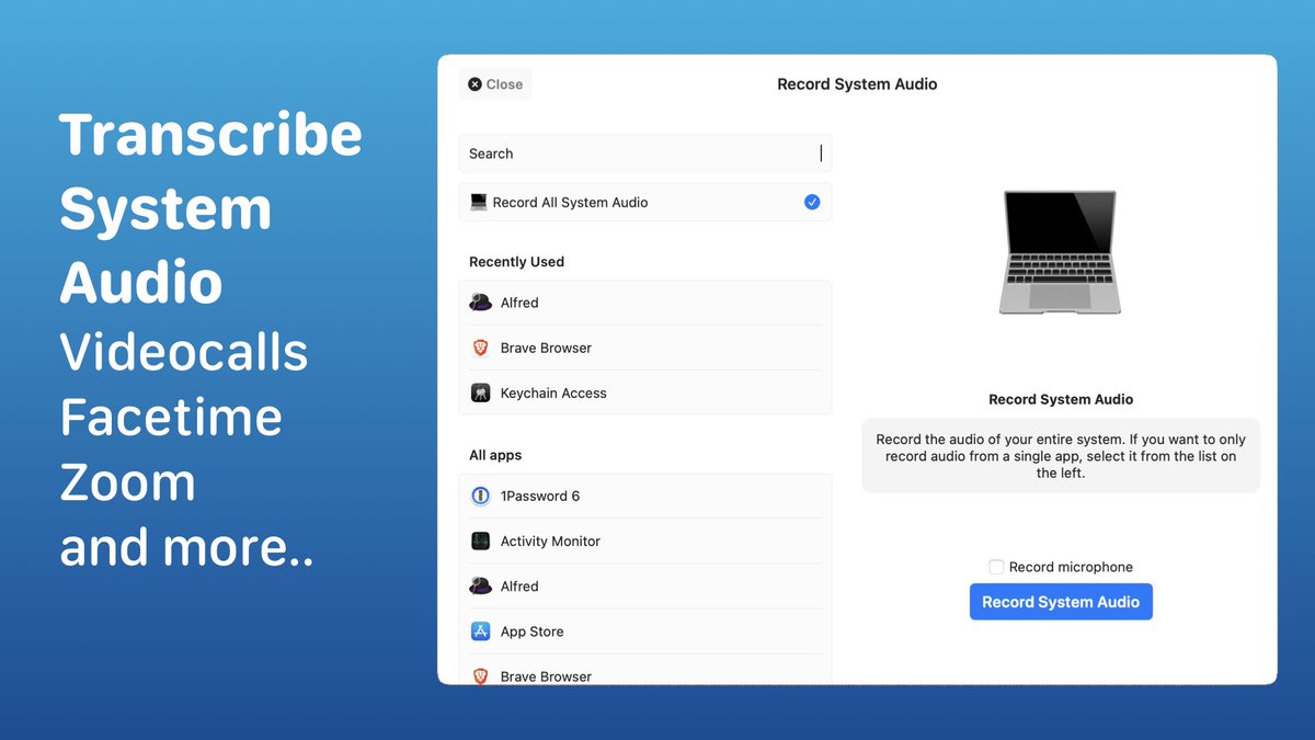 jordibruin's tweet image. MacWhisper 3.0 with a new 'full transcript' view mode, and some other improvements is available now. Ventura and up because the test device is now on Sonoma.
Fast, full featured, secure transcription in a nice design, try it out for free! macwhisper.com