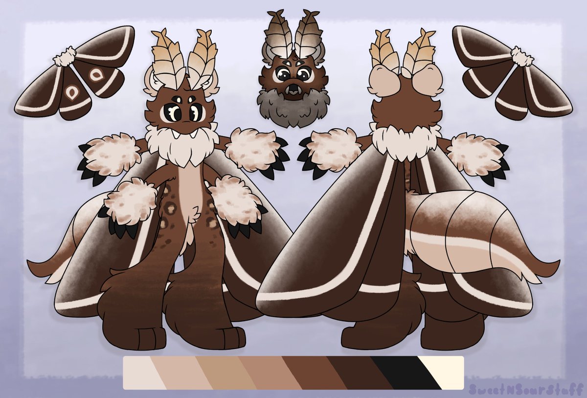 LumenescentMoth's tweet photo. Slight update to ref! small changes to the secondary pair of eyes to better define them as eyes and less as eyebrows ^^,w,^^ https://t.co/S2ooDPw50F