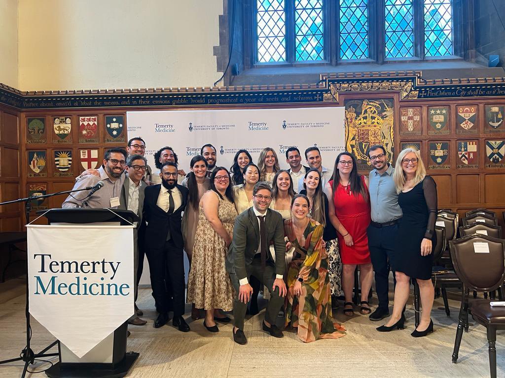 A huge congratulations to our PGY4s, who celebrated their graduation this week! A dazzling group of Paediatricians (and some amazing members of our PGME leadership/admin team)!