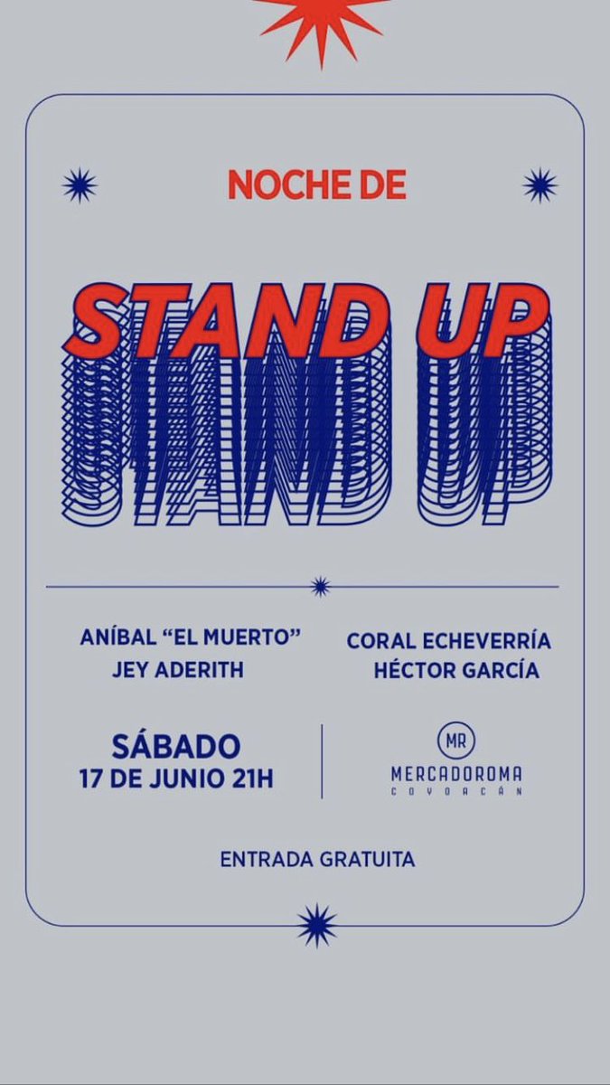 👇 Aquí sus shows de stand-up para el fin de semana ¡cáiganle!