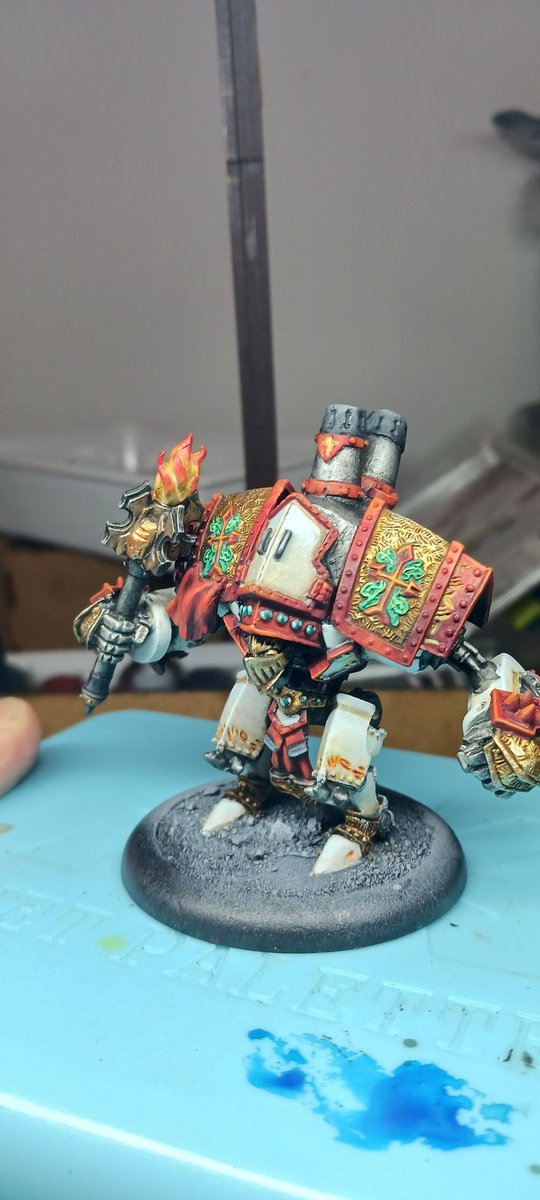 VgArcheology's tweet image. Finished this Fire of Salvation Jack I got for cheap from eBay. #Menoth #Warmachine