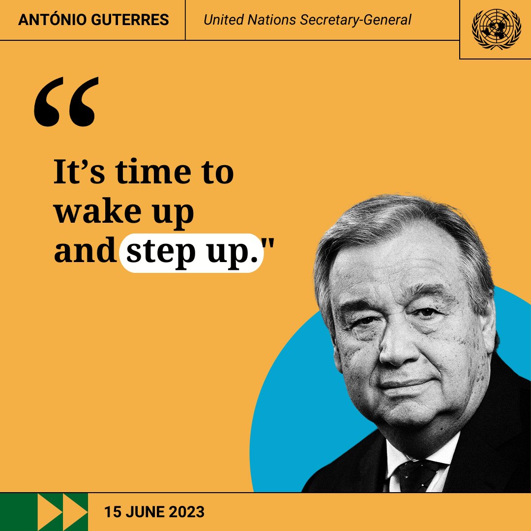 "The fossil fuel industry is at the heart of the climate crisis. Countries must progressively phase them out —and massively boost renewable investments. The planet can’t wait."

- UN Secretary General <a href="/antonioguterres/">António Guterres</a> 

ow.ly/O67i50OPXGN