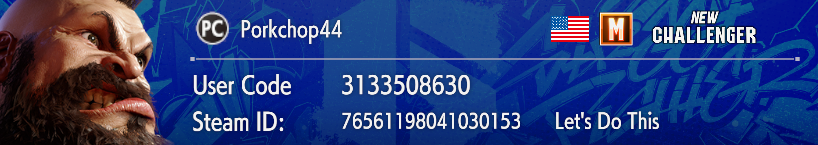 Also, way late due to IRL stuff, but to anyone I met or played SF6 with at #SGDQ feel free to add me!