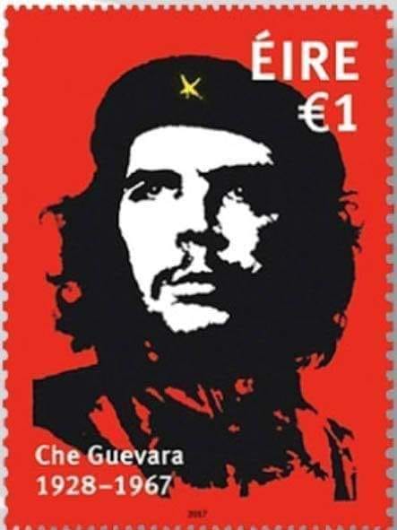 📆 14 juin 1928 : Naissance du Che, de la révolution à la légende - Ernesto Guevara #CheGuevara #Cuba #Philatimbre

 📌 imbre de commémoration de la mort du Che Guevara - Irlande année 2017

 📕 Né en 1928 à Rosario (Argentine) - Décédé le 9 octobre 1967 à La Higuera (Bolivie)