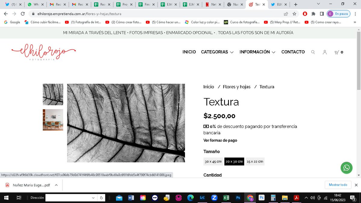 DALE, PARTICIPÁ!

SORTEO, todos los que den RT a mi tienda online, citando con un screen que incluya la foto que más les guste, la pueden ganar impresa en 15 x 22cm ENMARCADA! Sorteo el lunes 19 por la noche (ejemplo de screen) (envío a cargo del ganador)

elhilorojo.empretienda.com.ar