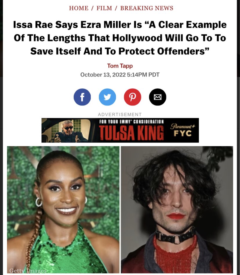 Once again, Fuck Ezra Miller & Fuck #TheFlash movie. 

Issa Ray was right.