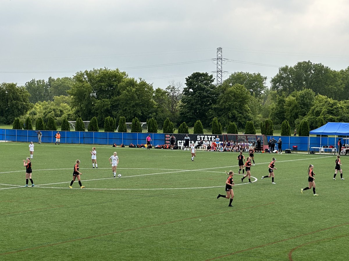 At the 6:58 mark, <a href="/OHSgirlsVarsity/">OHS Girls Varsity Soccer</a> soccer strikes first on a beauty of a shot by Aubree Caya with an assist to Addison Werth. Panthers lead Cedarburg 1-0. 🧡🖤⚽️