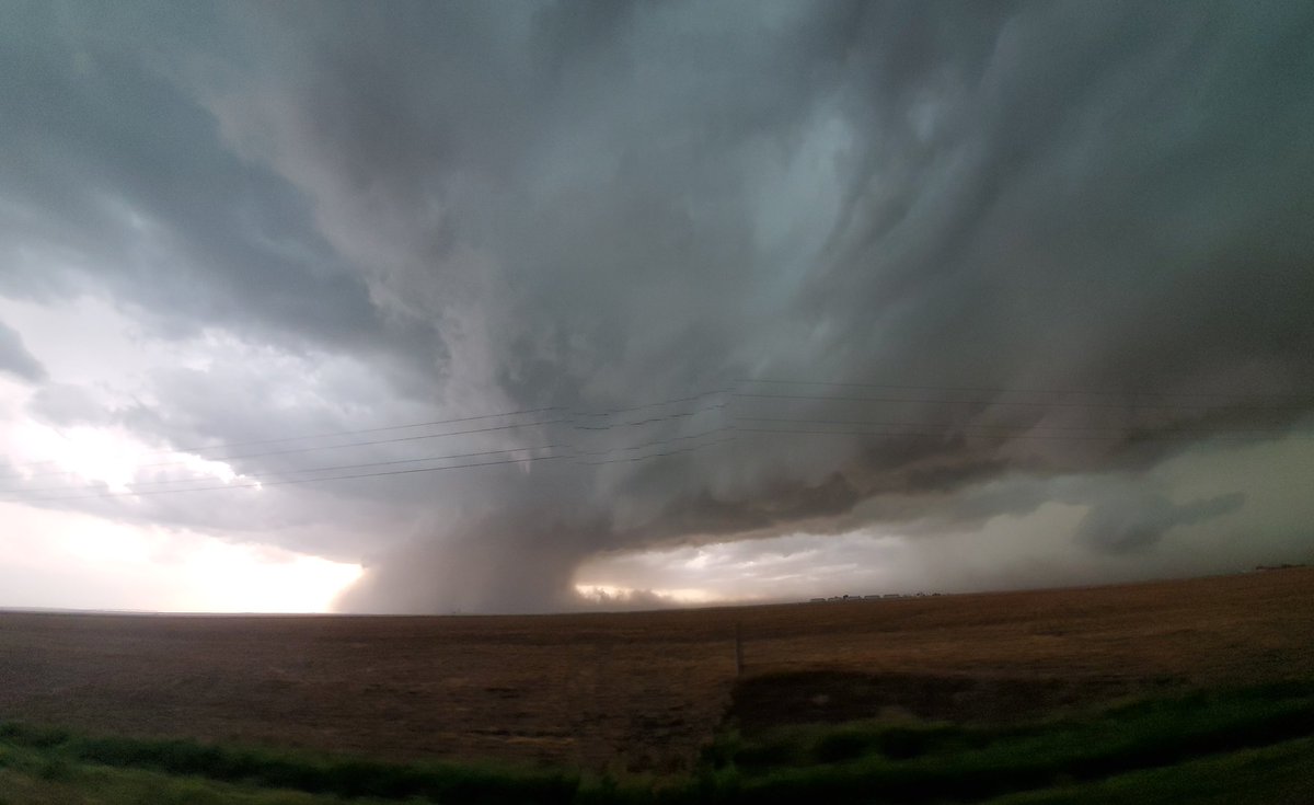 Truly insane #severe #warned #rotating #supercell 20 miles south of Ulysses Kansas 6-15-23 <a href="/LiveStormChaser/">Live Storm Chasers</a> <a href="/TempestTours/">Tempest Tours</a>