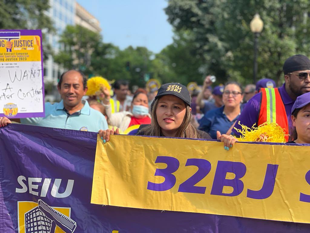 Happening now we are rallying with Chairman Phil Mendelson to commemorate the 33rd anniversary of 'Justice for Janitors Day' in D.C. Several dozen 32BJ SEIU janitors will come together downtown during rush hour. This powerful gathering launches negotiations for a new union…