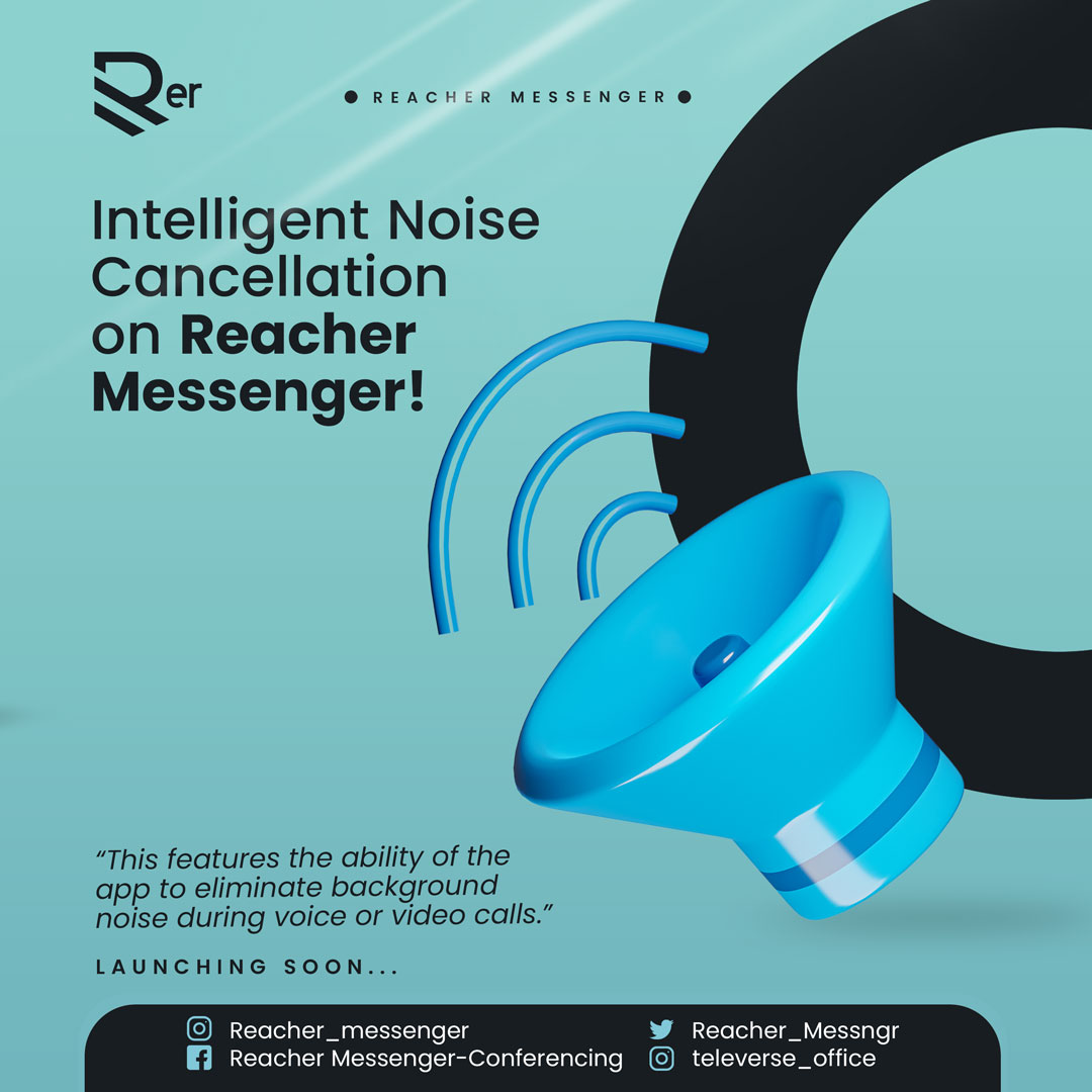 Televerse_Off's tweet photo. 🔇📱 Clear Conversations, Zero Distractions! Introducing Reacher Messenger, the messaging app that takes communication to a whole new level with intelligent noise cancellation. Say goodbye to background noise🎧✨ #ReacherMessenger #ClearConversations #IntelligentNoiseCancellation https://t.co/E8jsRxGsxD