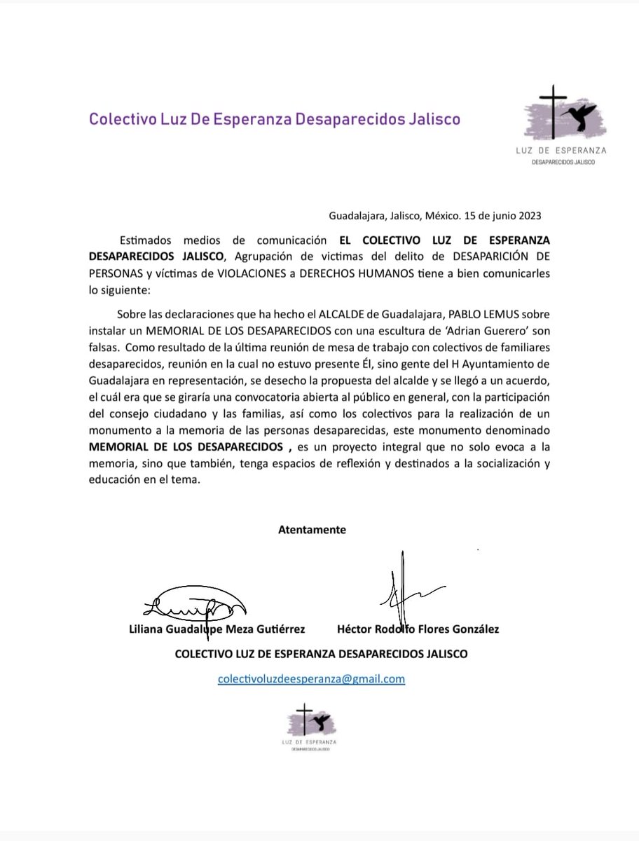 Colectivo Luz De Esperanza Desaparecidos Jalisco (@colectivo_luz) on Twitter photo 