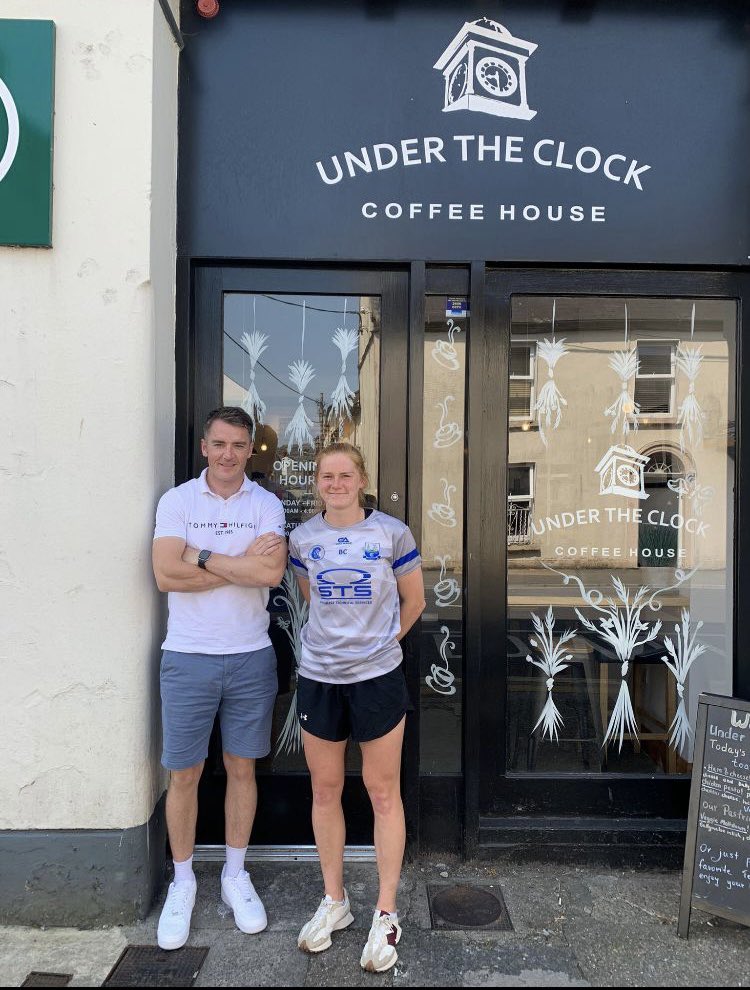 Sincere thanks to Eddie Barrett and all at Under The Clock Coffee House for sponsoring Senior Player Beth Carton for the 2023 season. 

An avid GAA man Eddie opened the successful Cafe on Catherine Street a number of years ago. 

Wishing Eddie continued success ☕️

<a href="/Barretto6/">Eddie barrett</a>