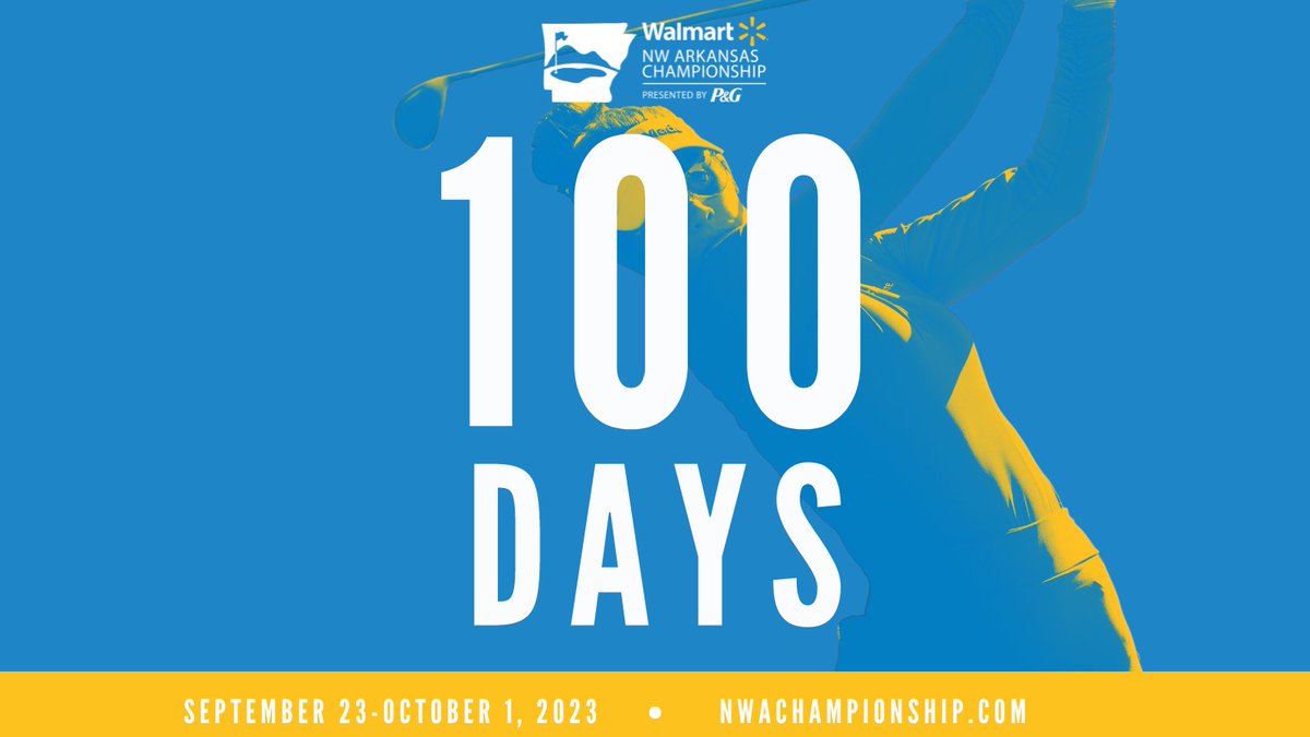 We are less than 100 days until the #NWAChampionship! Tickets are on sale now and volunteer registration is open. Join us and experience an amazing week of golf and community! 🏌️‍♀️ Purchase tickets and learn more about volunteer opportunities at NWAChampionship.com ⛳️
