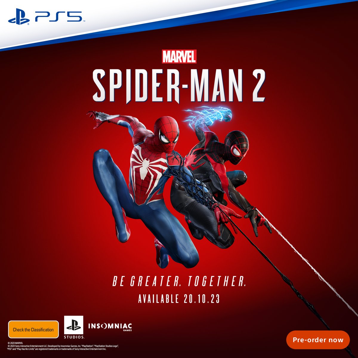Spider-Man 2 PS5 is now up for pre-order! 

Get your Collector's Edition - limited stock only 🕸️ mghty.pe/3N8u75T