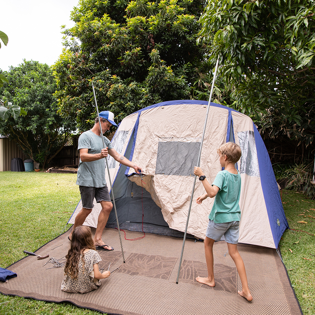 A summer backyard campout is a fun way to introduce your family to sleeping under the stars.