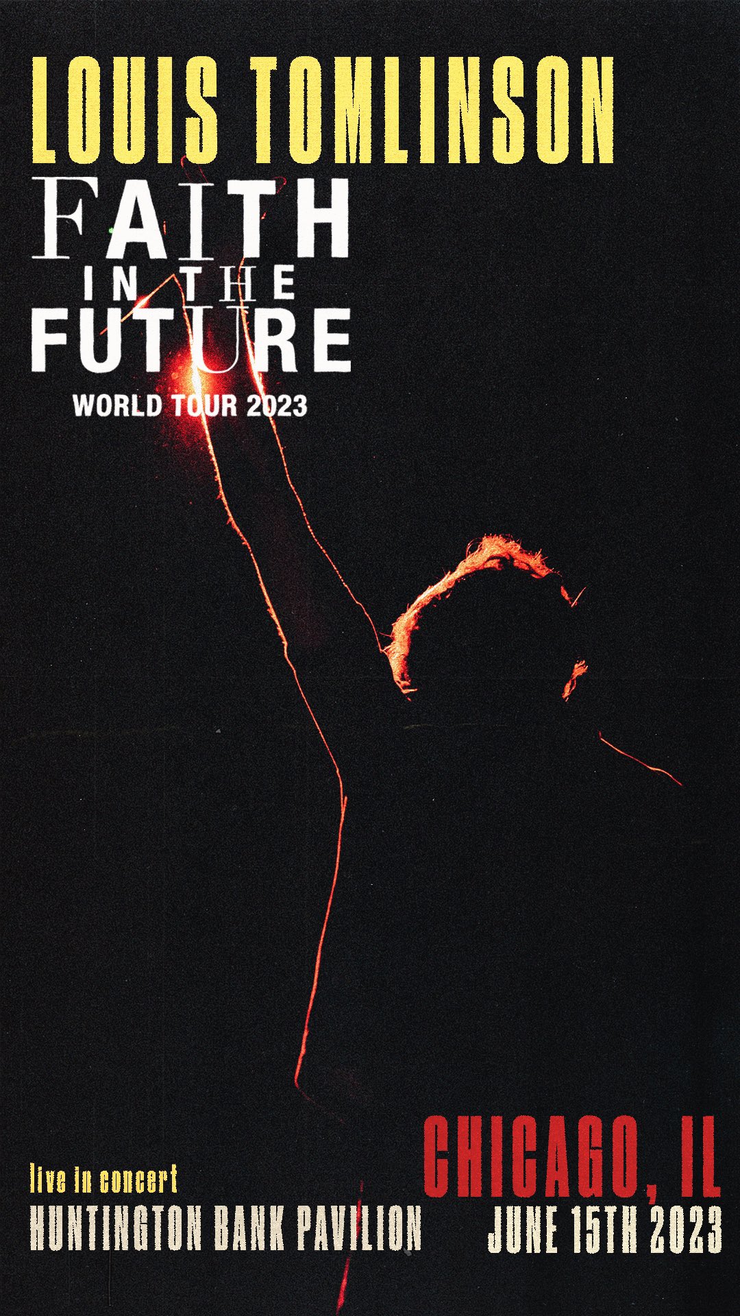 Louis Tomlinson Faith in The Future World Tour 112 Poster