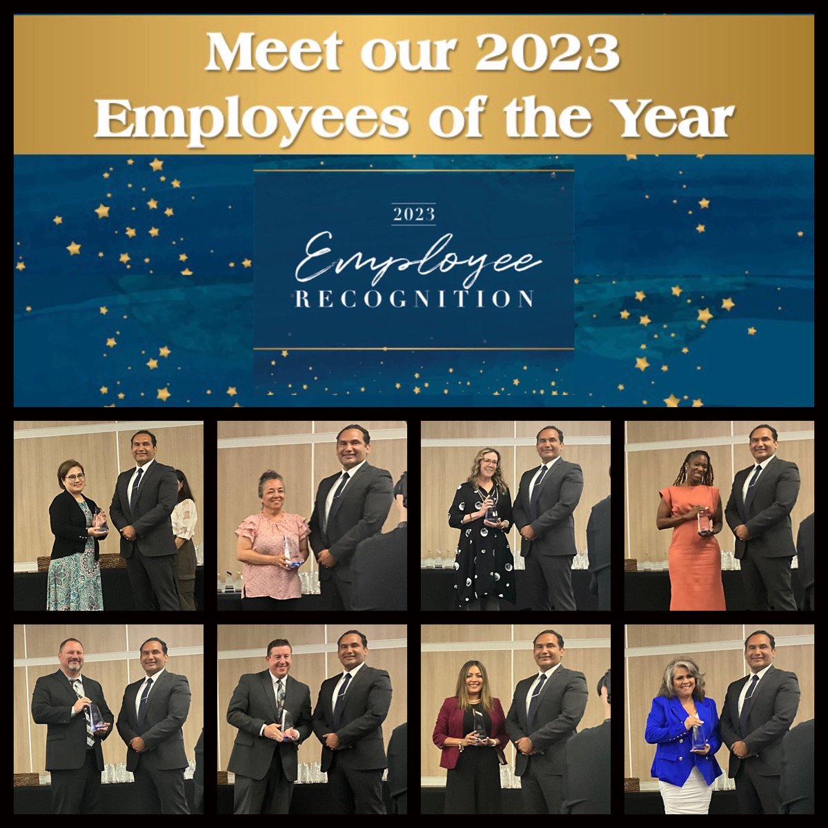 At yesterday’s 2023 #EmployeeRecognition event, we celebrated RCOE’s Employees of the Year. Visit rcoe.us/employee-recog… to see 🎥 some of the reasons these team members shine, and love the work they do to support #RivCo students &amp; families.