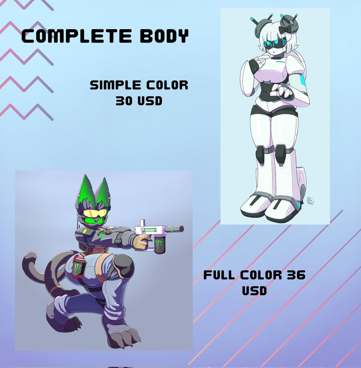ArzyParzy's tweet photo. 1/2 Commissions are open!
More info on this tweet (RT are very appreciated) https://t.co/82yLFCWd4n